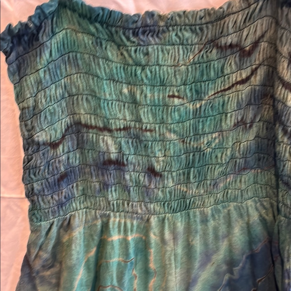 Green Tie-Dye Jumpsuit - Picture 3 of 6